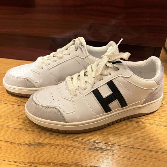 Tommy Hilfiger Sneakers Size 8 M White Ivory Blue Amie Shoe Athletic Trainer - Picture 1 of 9